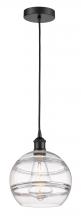 Innovations Lighting 616-1P-BK-G556-10CL - Rochester - 1 Light - 10 inch - Matte Black - Cord hung - Mini Pendant