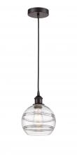 Innovations Lighting 616-1P-OB-G556-8CL - Rochester - 1 Light - 8 inch - Oil Rubbed Bronze - Cord hung - Mini Pendant