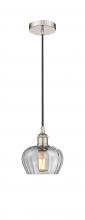 Innovations Lighting 616-1P-PN-G92 - Fenton - 1 Light - 7 inch - Polished Nickel - Cord hung - Mini Pendant