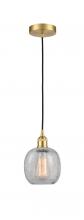 Innovations Lighting 616-1P-SG-G105 - Belfast - 1 Light - 6 inch - Satin Gold - Cord hung - Mini Pendant