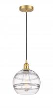 Innovations Lighting 616-1P-SG-G556-10CL - Rochester - 1 Light - 10 inch - Satin Gold - Cord hung - Mini Pendant