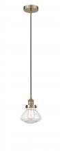 Innovations Lighting 616-1PH-AB-G322 - Olean - 1 Light - 7 inch - Antique Brass - Cord hung - Mini Pendant
