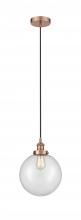 Innovations Lighting 616-1PH-AC-G202-10 - Beacon - 1 Light - 10 inch - Antique Copper - Cord hung - Mini Pendant