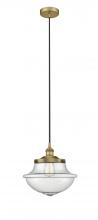 Innovations Lighting 616-1PH-BB-G544 - Oxford - 1 Light - 12 inch - Brushed Brass - Mini Pendant