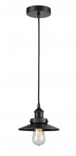 Innovations Lighting 616-1PH-BK-M6 - Edison - 1 Light - 8 inch - Matte Black - Cord hung - Mini Pendant