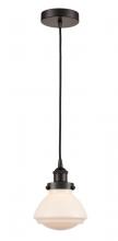Innovations Lighting 616-1PH-OB-G321 - Olean - 1 Light - 7 inch - Oil Rubbed Bronze - Cord hung - Mini Pendant