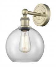 Innovations Lighting 616-1W-AB-G122-8 - Athens - 1 Light - 8 inch - Antique Brass - Sconce