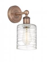 Innovations Lighting 616-1W-AC-G1113 - Cobbleskill - 1 Light - 5 inch - Antique Copper - Sconce