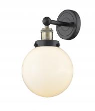 Innovations Lighting 616-1W-BAB-G201-8 - Beacon - 1 Light - 8 inch - Black Antique Brass - Sconce