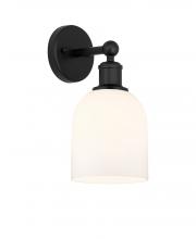 Innovations Lighting 616-1W-BK-G558-6GWH - Bella - 1 Light - 6 inch - Matte Black - Sconce