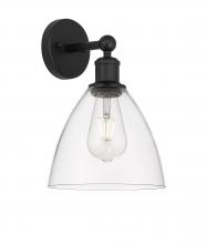 Innovations Lighting 616-1W-BK-GBD-752 - Bristol - 1 Light - 8 inch - Matte Black - Sconce