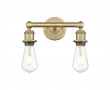 Innovations Lighting 616-2W-BB - Edison - 2 Light - 11 inch - Brushed Brass - Bath Vanity Light