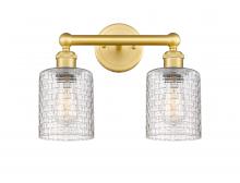 Innovations Lighting 616-2W-SG-G112C-5CL - Cobbleskill - 2 Light - 14 inch - Satin Gold - Bath Vanity Light