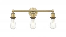 Innovations Lighting 616-3W-BB - Edison - 3 Light - 20 inch - Brushed Brass - Bath Vanity Light