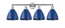 Innovations Lighting 616-4W-PC-MBD-75-BL - Plymouth - 4 Light - 35 inch - Polished Chrome - Bath Vanity Light