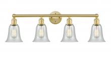 Innovations Lighting 616-4W-SG-G2812 - Hanover - 4 Light - 33 inch - Satin Gold - Bath Vanity Light