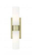 Innovations Lighting 617-2W-AB-G617-11WH - Boreas - 2 Light - 24 inch - Antique Brass - Bath Vanity Light