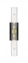 Innovations Lighting 617-2W-BAB-G617-11CL - Boreas - 2 Light - 24 inch - Black Antique Brass - Bath Vanity Light