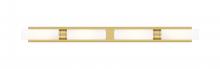 Innovations Lighting 617L-4W-BB-G617-11WH - Boreas - 4 Light - 51 inch - Brushed Brass - Bath Vanity Light