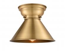 Innovations Lighting 623-1F-BB-M10-BB - Briarcliff - 1 Light - 10 inch - Brushed Brass - Flush Mount