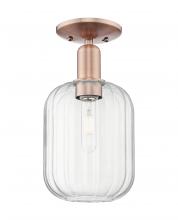 Innovations Lighting 716-1C-AC-G460-7CL - Preston - 1 Light - 6 inch - Antique Copper - Semi-Flush Mount