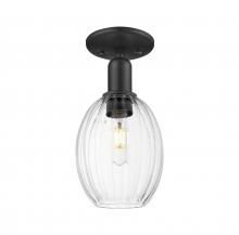 Innovations Lighting 716-1C-BK-G459-6CL - Preston - 1 Light - 6 inch - Matte Black - Semi-Flush Mount