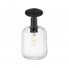 Innovations Lighting 716-1C-BK-G460-7CL - Preston - 1 Light - 6 inch - Matte Black - Semi-Flush Mount