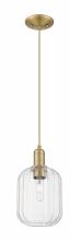 Innovations Lighting 716-1P-BB-G460-7CL - Preston - 1 Light - 6 inch - Brushed Brass - Cord hung - Mini Pendant