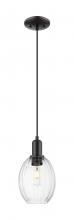 Innovations Lighting 716-1P-BK-G459-6CL - Preston - 1 Light - 6 inch - Matte Black - Cord hung - Mini Pendant