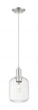 Innovations Lighting 716-1P-SN-G460-7CL - Preston - 1 Light - 6 inch - Brushed Satin Nickel - Cord hung - Mini Pendant