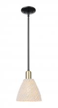 Innovations Lighting 716-1S-BAB-NBD-75-NAT - Bristol Natural - 1 Light - 6 inch - Black Antique Brass - Mini Pendant