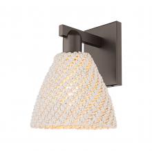 Innovations Lighting 716-1W-OB-NBD-75-NAT - Bristol Natural - 1 Light - 6 inch - Oil Rubbed Bronze - Sconce
