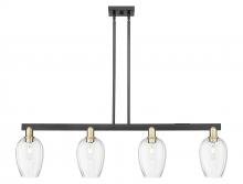 Innovations Lighting 716-4I-BAB-G457-6CL - Preston - 4 Light - 48 inch - Black Antique Brass - Cord hung - Island Light