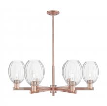 Innovations Lighting 716-6CR-AC-G459-6CL - Preston - 6 Light - 24 inch - Antique Copper - Chandelier