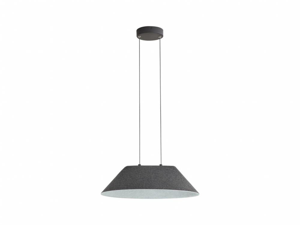Faroe 21" LED Pendant in Flecked Black/Grey