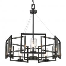 Golden 6068-5 BLK - Marco 5 Light Chandelier