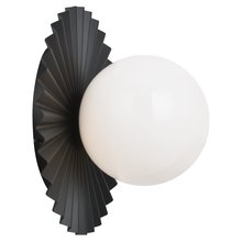 Matteo Lighting WX83111BKOP - Modern Ruff Wall Sconce/Ceiling Mount