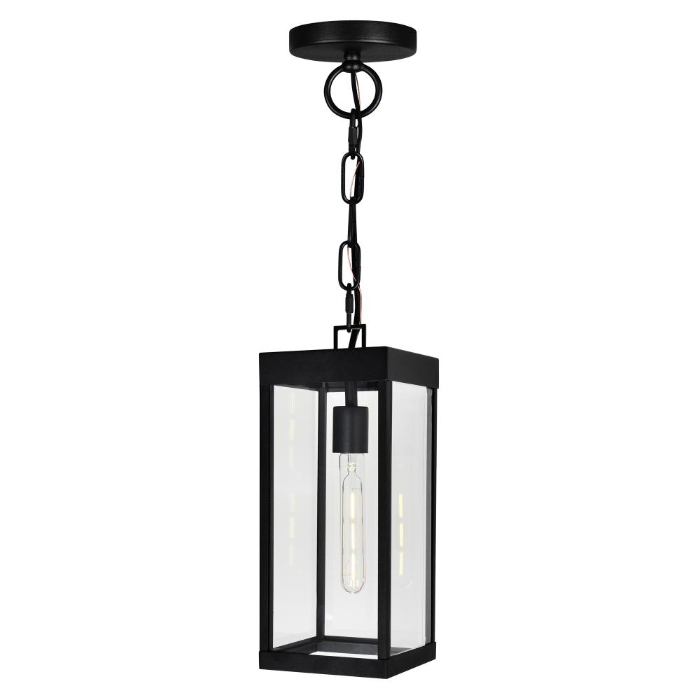 Windsor 1 Light Black Outdoor Ceiling Light