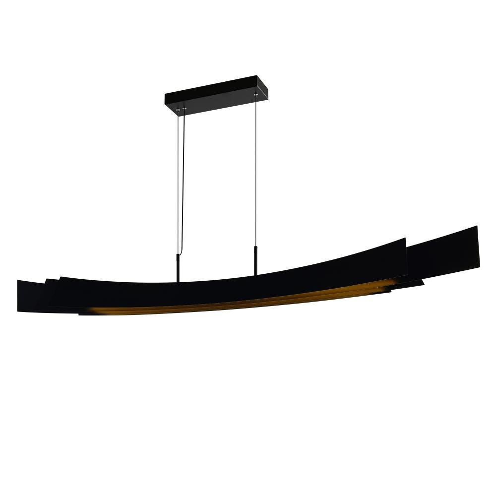 Candora Integrated LED Black Chandelier