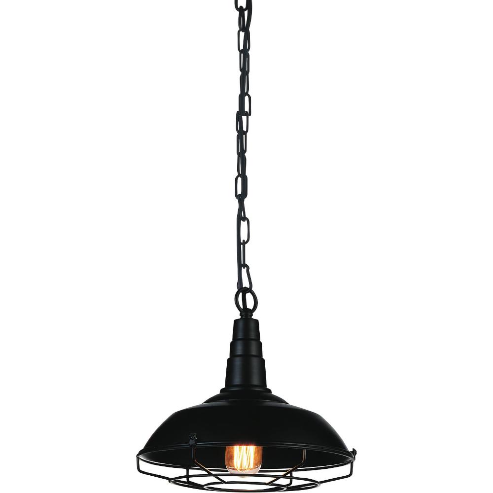 Morgan 1 Light Down Mini Pendant With Black Finish