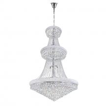 CWI Lighting 8001P42C - Empire 38 Light Down Chandelier With Chrome Finish