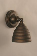 Toltec Company 40-BRZ-425 - One Light Bronze Beehive Metal Shade Wall Light