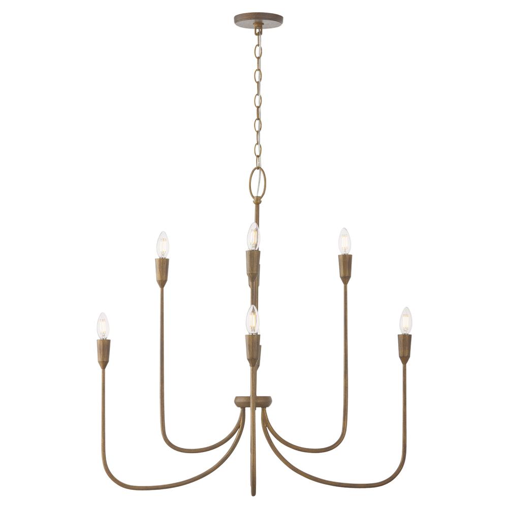 8-Light Chandelier in Mystic Bronze