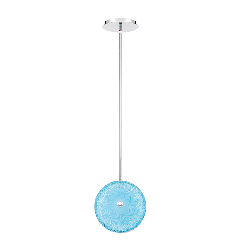 Caledonia, LED Pendant, Sml, Blue