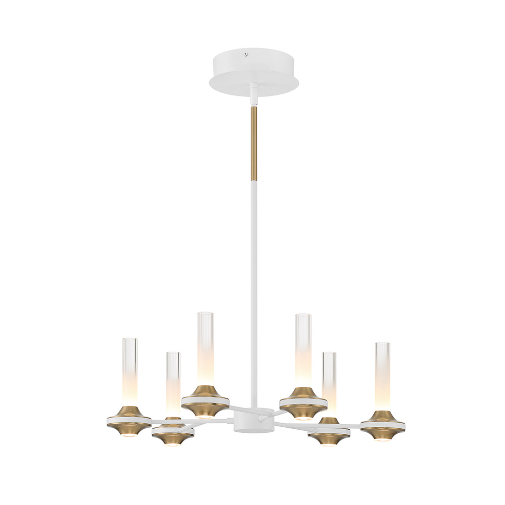 TORCIA, 6LT CHANDELIER S,WHITE