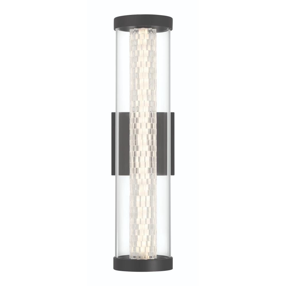 Savron 1 Light LED 18" Outdoor Sconce in Black