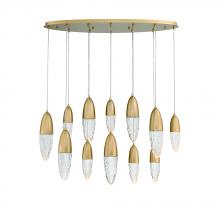 Eurofase 43861-035 - Ecrou 12 Light Chandelier in Gold