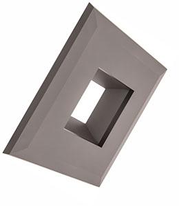 Snap-On Square Trim For E56 Retrofits, Smooth, Dark Bronze