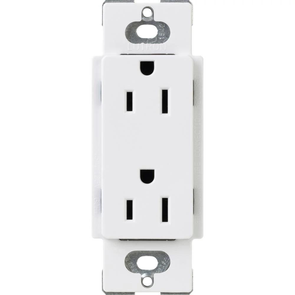 15A CLARO RECEPTACLE, WHITE