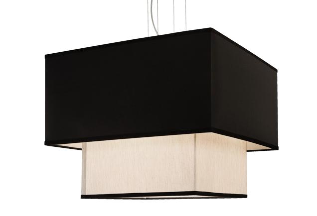 Four Lamp Pendant with Square Shade